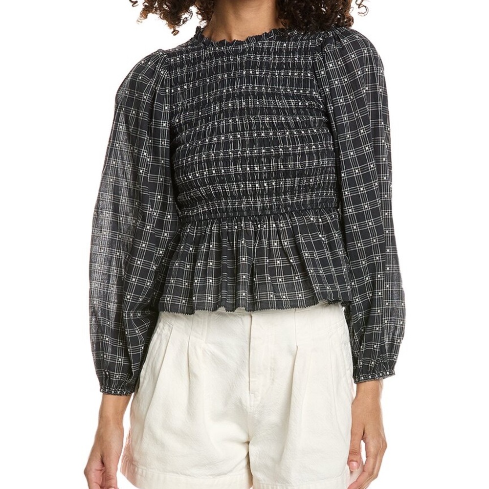 The GREAT. Smocked Top size XS